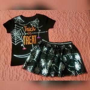 NWOT Girl's Halloween‎ Spider Web Trick or Treat Outfit Costume Size XS 4/5